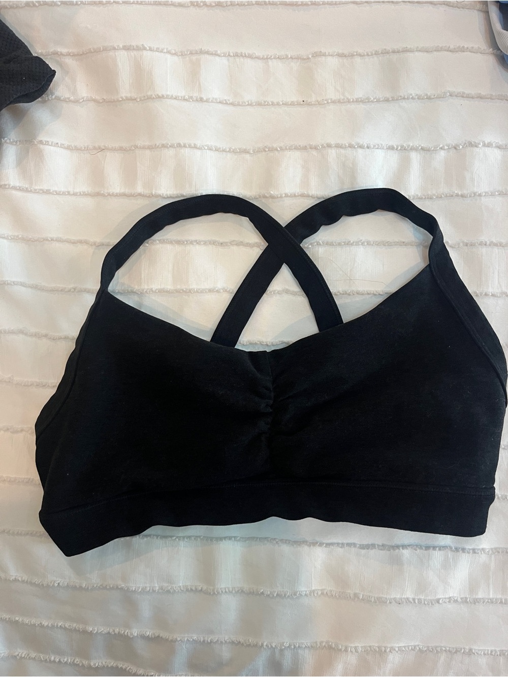 Black Crisscross Sports Bra - Women’s Supportive Activewear